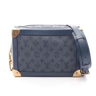 【二手】LOUIS VUITTONSoft Trunk 單肩背包 M44723 藍色牛仔皮革 Soft Trunk 女士二手 A
