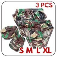 CONTENTS 3 PCS Boys' Underwear with Army Camouflage Pattern, Camouflage/, SIZE S - XL LABELLA.ID
