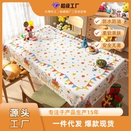 Happy Birthday Tablecloth Atmosphere Party Theme Decoration Cloth for Children's First Birthday part