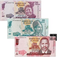 Brand New Fidelity Maravi Full Set of 3 Sheets Africa Foreign Currency Coins Banknotes Collection Ge