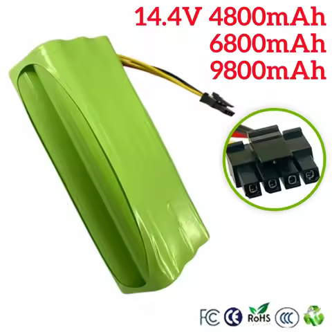 14.4V 4800mAh 6800mAh 9800mAh Robot Battery for Ursus Trotter UT-EXCELLENZA Robotica Vacuum Cleaner