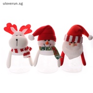 Uloverun Christmas Candy Jar Storage Bottle Santa Claus Gift Bag Christmas Decorations For Home Xmas Sweet Box Kids Gifts SG