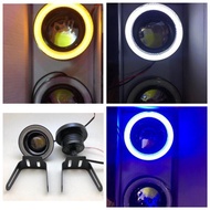 Foglamp Angel Eye Cob 76 Mm ALUMINIUM I Foglight Car Bumper Aluminum material I Fog Light Projector