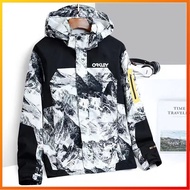 Oakley Men's Waterproof Windbreaker Jacket in Plus Sizes(L-6XL)