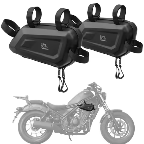 Motorcycle Side Bag EVA Hard Shell Tool Bag Universal for Honda Rebel 300 500 CMX1100 2017-2025 Side