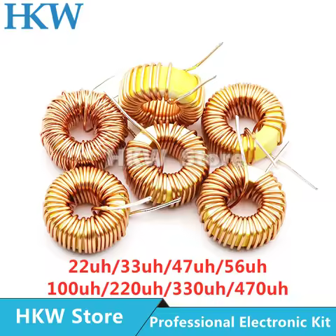 5pcs/lot Toroid Inductor 3A Winding Magnetic Inductance 22uH 33uH 47uH 100uH 220uH 330uH 470uH Induc