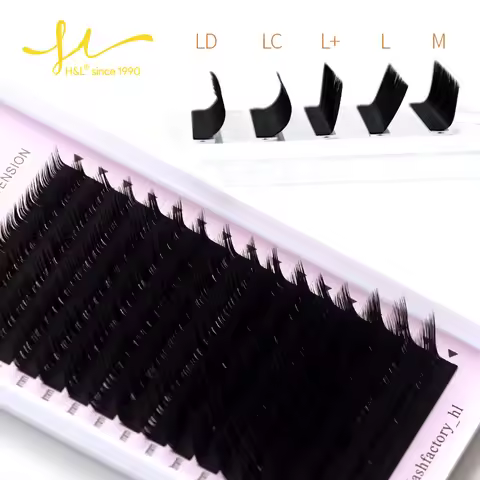H&L SINCE 1990Korean PBT Mink Eyelashes L/L+/LC/LD/M(LU) Curl 8-15 Mix Individual Eyelashes for Graf