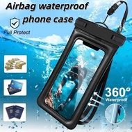 Waterproof Phone bag Floating Airbag Waterproof Swim Bag universal Phone Case Cover IPX8 Waterproof