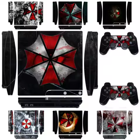 2901 Vinyl Skin Sticker Protector for Sony PS3 Slim PlayStation 3 Slim and 2 controller skins Sticke