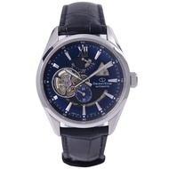 Orient Star watch automatic winding modern skeleton overseas model international warranty RE-AV0005L navy men's