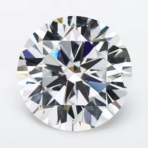 Size 9mm-25mm 5A Round White Cubic Zirconia Stone Loose CZ Synthetic Gemstone For Jewelry Making