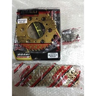 OSAKI Sprocket and Chain Set 14/42/428 Sniper 150 Gold