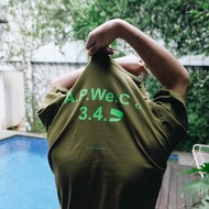 KATUN HIJAU One-c347 T-shirt Cotton Short Sleeve Army Green Pattern T012