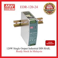 MEAN WELL Switching Power Supply EDR-120-24 EDR-120-12 24V 12V DC Power Supply Din Rail Mount