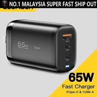 SP [Value Choice]Essager 65W US/EU/UK Plug GaN Charger Quick Charge QC 3.0 PD3.0 Type C Fast Charger