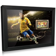 ORIMAMI Gifts for Soccer Player Neymar Jr. Fans - Sport Star Picture Desktop Framed Photo 8x6 Inches