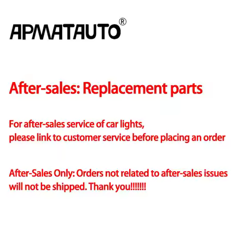 After-Sales Only: Orders not related to after-sales issues will not be shipped. Thank you.