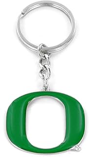 aminco Oregon Ducks Logo Keychain, Green, One Size