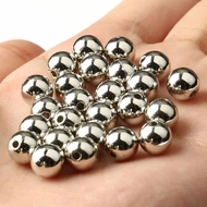 1 แพ็ค 13g เครื่องประดับ Diy สไตล์ย้อนยุคทำลูกปัดกลมชุดทอง/เงิน/gunmetal/สีขาว K/ kc ชุบทอง, ตั้งแต่