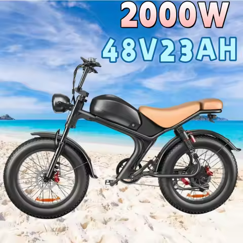 C93 Electric bike 2000w dual motor 48V 23AH battery Adult Electric bicycle 20 inch fat tire mountain
