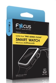 Focus ฟิล์มกันรอยลงโค้งแบบใส/ด้าน Apple Watch Series 7 45mm / 41mm /Series 4/5/6/SE 44mm/40mm (Super Film)