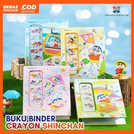 Shinchan Crayon Binder Book, 20 Sheets, 4P Sleeves, 2 Sides / Fits 160 pcs, 2R Photos Photocard/