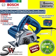 COMBO BOSCH GDC140 1400W MARBLE SAW & 4" Thin Turbo Diamond Cutting Disc GDC 140