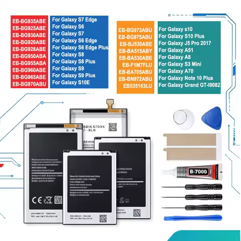 NEW Battery For Galaxy S10E J5 A70 Nnte 10 A8 A51 Grand DUOS S3 S6 S7 Edge S8 S9 S10 Plus GT-I8190 S
