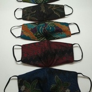 Masker batik 3 ply/masker motor/masker kain 3ply/masker earloop