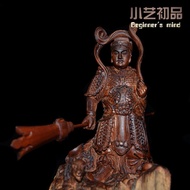 Erlang Shenzhenjun God Statue Big Ornaments Lightning Statue Jujube Wood Zhao Gongming Zhongkui Wang