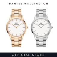 Daniel Wellington Iconic Link 40mm Rose gold / Silver with White Dial / Watch for Men นาฬิกาผู้ชาย