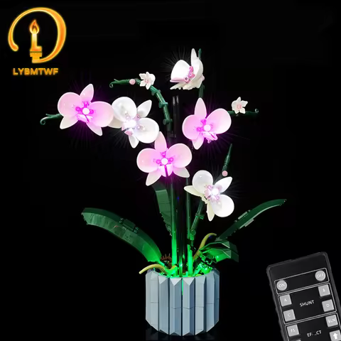 LYBMTWF LED Lighting Kit Compatible with Lego 10311 Orchid Model (NOT Include The Model Bricks)