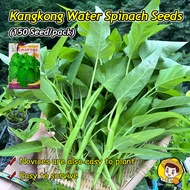 (Fast Growing 150 Seed) 100% Organic Chinese Upland Kangkong Seeds for Planting Vegetables Big Leaf 