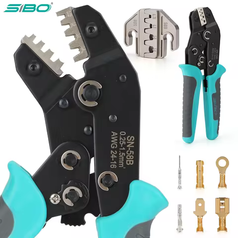 SIBO SN-68B SN-58B Ratcheting Crimping Tool for Dupont JST MOLEX Open Barrel,Dupont Molex JST TE Ter