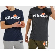 [ELLESSE Shop] [Italian Brand ELLESSE LOGO Printed Short Sleeve T-Shirt] (Dark Blue.dark Gray)