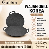 Korean BBQ Grill Pan Non-Stick Grill Pan 34cm Multipurpose Non-Stick Round Pan
