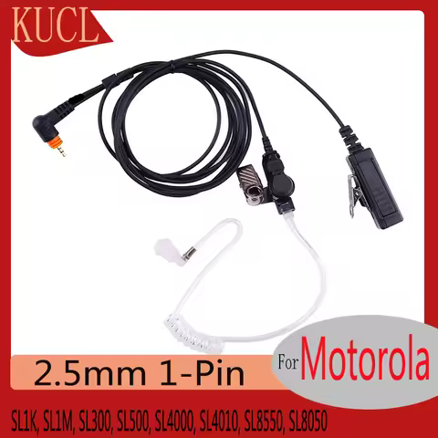 Two Way Radio Headset for Motorola,Walkie Talkie Earpiece with Mic PTT,SL1K,SL1M,SL300,SL500,SL4000,