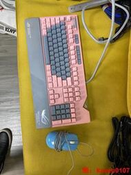 【小七嚴選】ROG STRIX FLARE粉色機械鍵盤，實物如圖，自用一
