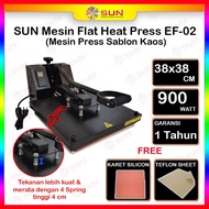 MESIN SUN 38x38 HIGH PRESSURE T-Shirt Screen Printing Machine (ALUMINUM BASE + ORIGINAL SILICONE RUB