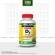 [CHÍNH HÃNG] Viên Uống Hỗ Trợ Xương Khớp Vitamin D3 Kirkland Extra Strength D3 50mcg Hộp 600 Viên Củ