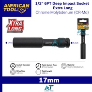 MATA AMERICAN TOOL 1/ 2 INCH 17MM 17 MM 6PT IMPACT SOCKET WRENCH CR-MO EXTRA LONG SOCKET – DEEP IMPA