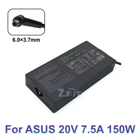 20V 7.5A 150W 6.0*3.7mm AC Laptop Charger Adapter For Asus TUF Gaming A15 FX505 FX505D FX505DU FX505