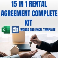 15 in 1 RENTAL AGREEMENT COMPLETE KIT