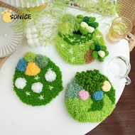 Handmade DIY Moss Material Set  Moss Rug DIY Eco Friendly Latch Hooking Craft 3D Set with Moss Desig