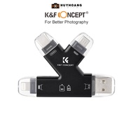 K&F CONCEPT 4in1 Memory Card Reader KF42.0006