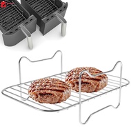 Air Fryer Rack for Double Basket Air Fryers Stainless Steel Grilling Rack Air Fryer Accessories Cooking Rack SHOPSKC3401