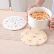 迪士尼陶瓷隔熱墊-小熊維尼 三眼怪 鍋墊 止滑墊 餐墊