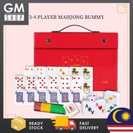 GMshop 3Player 4Player Mahjong Rummy Lami Poker Full White Set Alphapet Mahjong Board