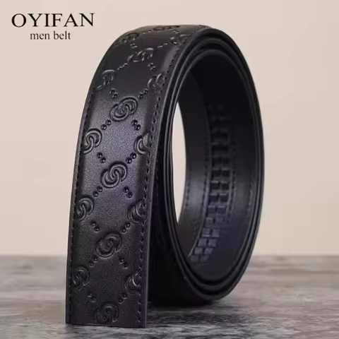 Men belt Genuine Leather Belt GG Cowskin Belts Without Buckle Real Genuine Leather Belt Body Men Cow
