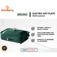 Bruno Snoopy Moomin Compact Hot plate Japan Multi Purpose Functional Cooker Bake Grill Stew Fry Tray